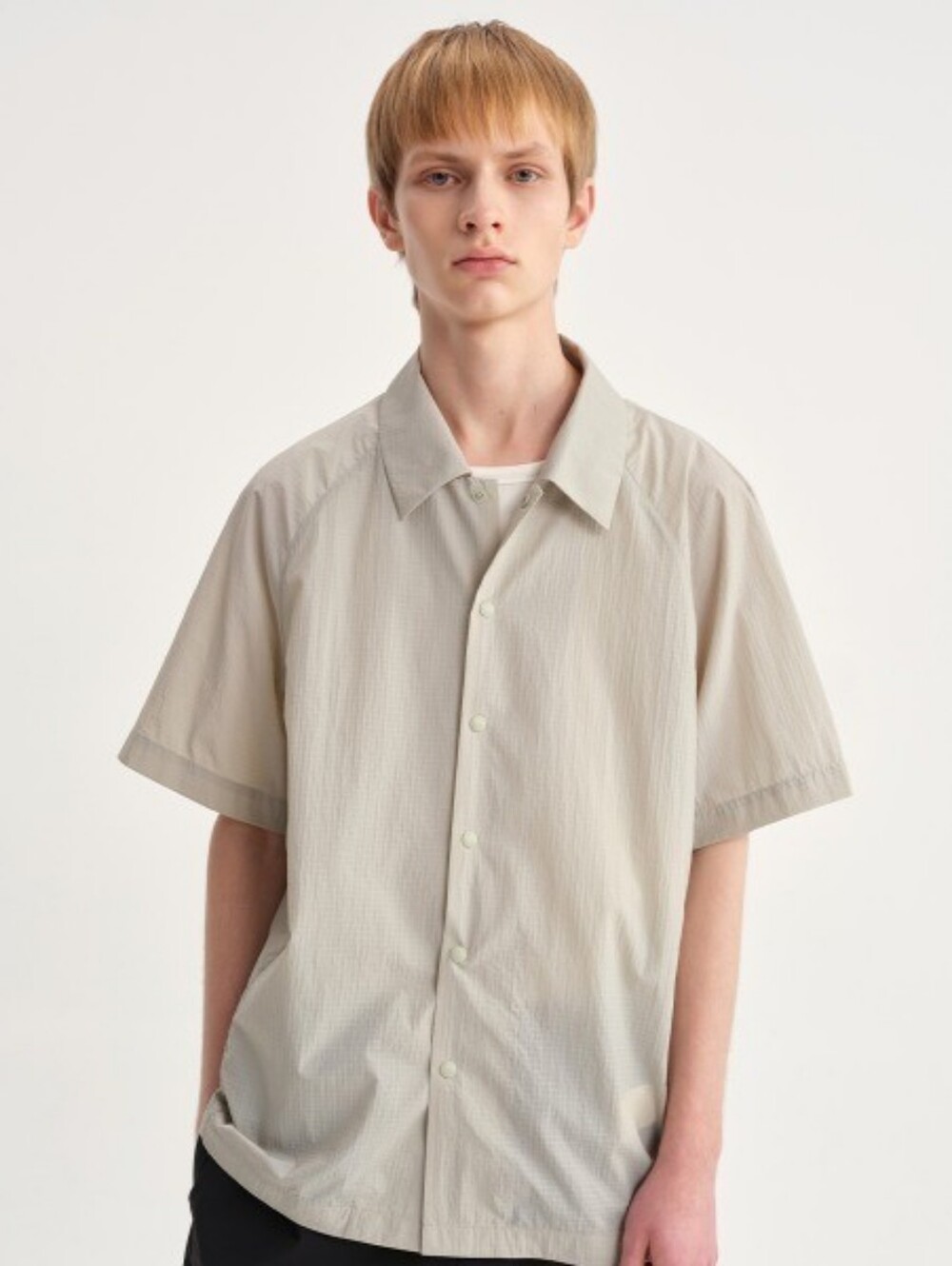 MODE COMMUTER Ventilation Ripstop Short Sleeve Shirt - Sage / Gray,Large. R2